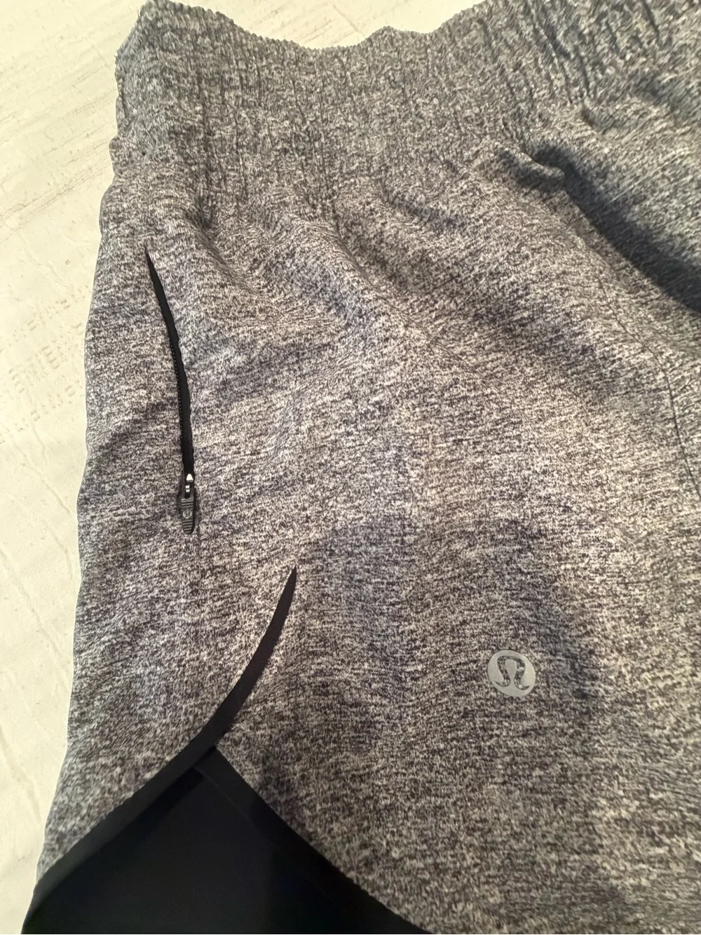 lululemon athletica Women’s Running Shorts — Dusty Rose & Heather Gray